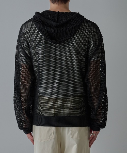 COLONY 2139（コロニートゥーワンスリーナイン）の「透かし編みジップパーカー（パーカー・メンズ・ブラック・MEDIUM/LARGE）」の15枚目の写真