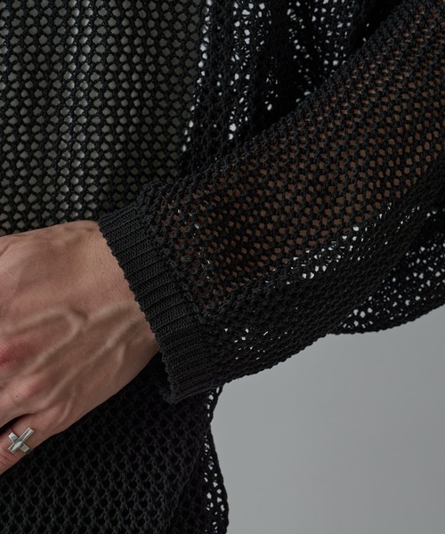 COLONY 2139（コロニートゥーワンスリーナイン）の「透かし編みジップパーカー（パーカー・メンズ・ブラック・MEDIUM/LARGE）」の12枚目の写真