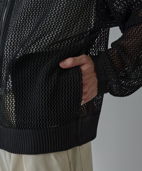 COLONY 2139（コロニートゥーワンスリーナイン）の「透かし編みジップパーカー（パーカー・メンズ・ブラック・MEDIUM/LARGE）」の11枚目の写真