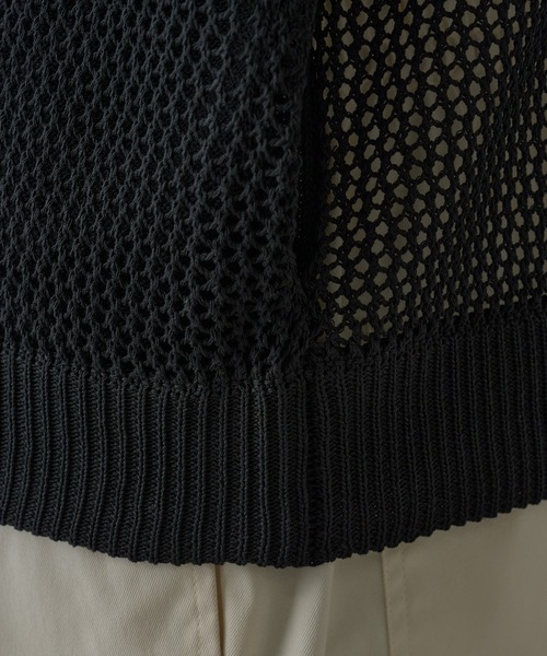 COLONY 2139（コロニートゥーワンスリーナイン）の「透かし編みジップパーカー（パーカー・メンズ・ブラック・MEDIUM/LARGE）」の10枚目の写真