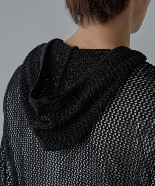 COLONY 2139（コロニートゥーワンスリーナイン）の「透かし編みジップパーカー（パーカー・メンズ・ブラック・MEDIUM/LARGE）」の9枚目の写真