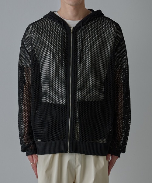 COLONY 2139（コロニートゥーワンスリーナイン）の「透かし編みジップパーカー（パーカー・メンズ・ブラック・MEDIUM/LARGE）」の17枚目の写真
