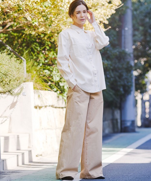 Levi's（リーバイス）の「Levi's/リーバイス XL CHINO（チノパンツ・レディース・ブラック/ダークインディゴブルー/ベージュ/ブラウン・28inch/27inch/26inch/25inch/24inch/23inch）」の10枚目の写真
