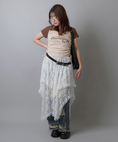 SPINNS（スピンズ）の「スター合皮ベルト（ベルト・レディース・ブラック・ONESIZE）」の3枚目の写真