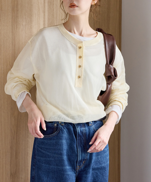 未使用Journal Standard 2way ヘンリープルオーバー 2WAYシアーヘンリープルオーバー（ニット/セーター）｜JOURNAL