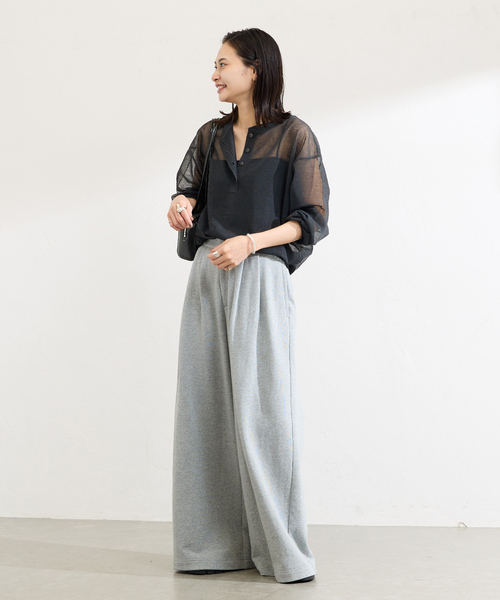 JOURNAL STANDARD（ジャーナルスタンダード）の「2WAYシアーヘンリープルオーバー（ニット/セーター・レディース・アイボリー/ブラウン/ブラック・FREE）」の19枚目の写真