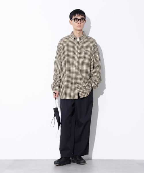 Apo(s)ture(アポスチャー)の「LUCAS-003/撥水ビューティーツイルワイドパンツ(スラックス・メンズ・ベージュ/ネイビー/グリーン/ブラック・XS/S/M/L/XL)」の21枚目の写真