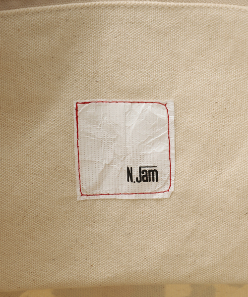 Noble(ノーブル)の「《WEB限定追加》N.Jam オリジナルキャンバスラージバッグ2(ゼブラ・レオパード)(トートバッグ・レディース・ブラック/ベージュ・FREE)」の22枚目の写真