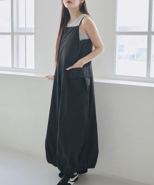 unnome》ドローコードキャミワンピース（ワンピース）｜nemne store