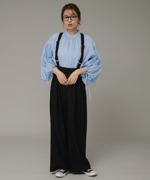 URBAN RESEARCH Sonny Label(アーバンリサーチサニーレーベル)の「ボリュームスリーブリボンブラウス(シャツ/ブラウス・レディース・オフホワイト/ブルー系その他/ストライプ・FREE)」の20枚目の写真