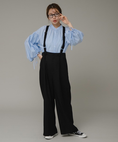 URBAN RESEARCH Sonny Label(アーバンリサーチサニーレーベル)の「ボリュームスリーブリボンブラウス(シャツ/ブラウス・レディース・オフホワイト/ブルー系その他/ストライプ・FREE)」の19枚目の写真