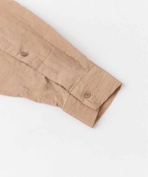 F by ROSSO（エフバイロッソ）の「F by ROSSO　ワッシャーサテンオーバーシャツ（シャツ/ブラウス・レディース・ブラウン/ベージュ系その他/ネイビー・FREE）」の22枚目の写真