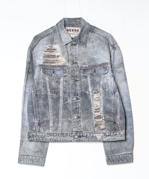 GUESS Originals Printed Mending Trucker Jacket