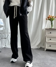 aimoha | 【Aimoha】ストレートドローストリングカジュアルパンツ(スウェットパンツ)