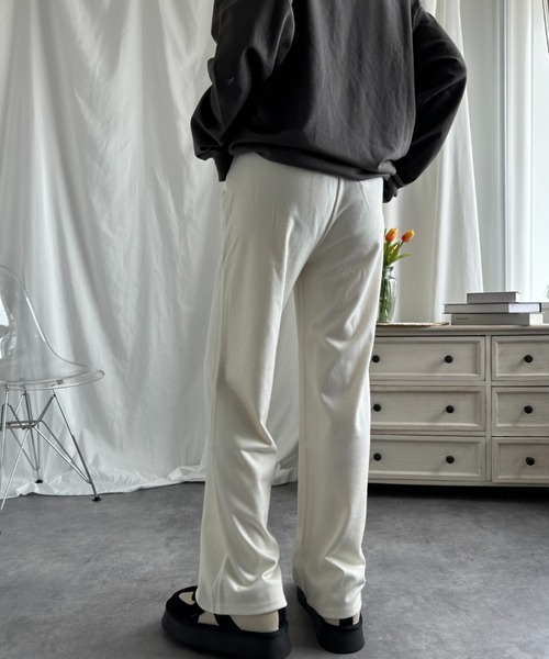 aimoha（アイモハ）の「【Aimoha】ストレートドローストリングカジュアルパンツ（スウェットパンツ・レディース・ブラック/ベージュ/オフホワイト/ライトベージュ・MEDIUM/LARGE）」の11枚目の写真