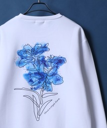 スウェット（ホワイト/白色系・花柄・ボタニカル柄