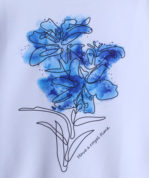 ANPAS（アンパス）の「Fleece Lining Back Print Floral Pattern Oversized SweatShirt/裏起毛 バックプリント フラワー プリント オーバーサイズ スウェット トップス トレーナー メンズ（スウェット・メンズ・ブラック系その他3/ホワイト系その他3/ホワイト系その他/ホワイト系その他2/ブラック系その他/ブラック系その他2・L/M）」の20枚目の写真