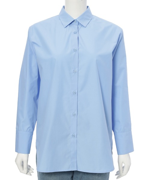 Edit Sheen（エディットシーン）の「ロングカフスデザインシャツ（シャツ/ブラウス・レディース・ブルー/オフホワイト・M）」の15枚目の写真