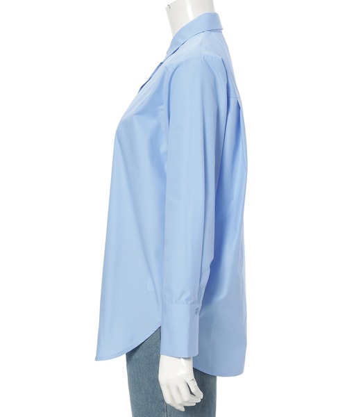 Edit Sheen（エディットシーン）の「ロングカフスデザインシャツ（シャツ/ブラウス・レディース・ブルー/オフホワイト・M）」の16枚目の写真