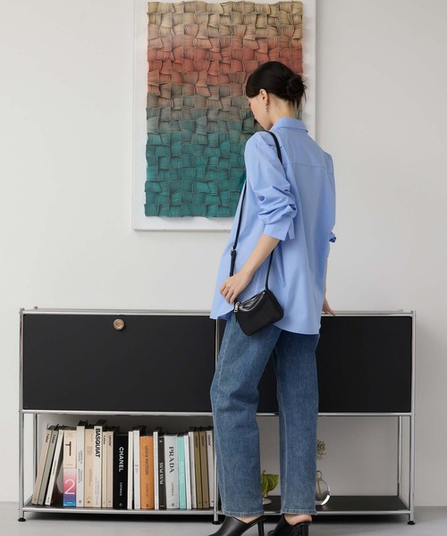 Edit Sheen（エディットシーン）の「ロングカフスデザインシャツ（シャツ/ブラウス・レディース・ブルー/オフホワイト・M）」の11枚目の写真