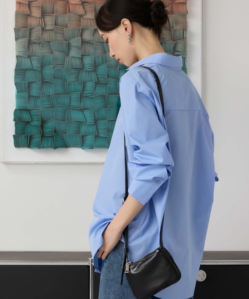 Edit Sheen（エディットシーン）の「ロングカフスデザインシャツ（シャツ/ブラウス・レディース・ブルー/オフホワイト・M）」の9枚目の写真