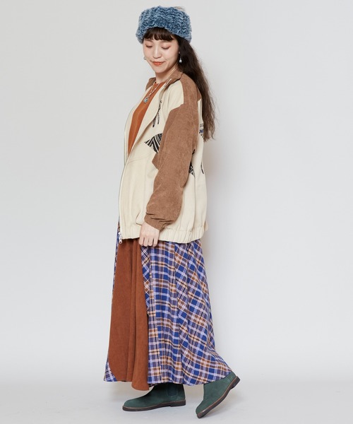 チャイハネ（チャイハネ）の「【チャイハネ】イーフェパッチワークジャケット（ブルゾン・レディース・マスタード/カーキ/ベージュ・FREE）」の16枚目の写真