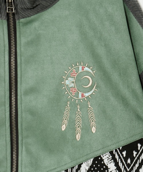 チャイハネ（チャイハネ）の「【チャイハネ】イーフェパッチワークジャケット（ブルゾン・レディース・マスタード/カーキ/ベージュ・FREE）」の21枚目の写真