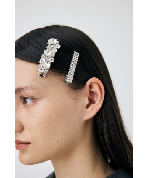 MOUSSY（マウジー）の「BLING-BLING ヘアクリップ（バレッタ/ヘアクリップ・レディース・シルバー・FREE）」の2枚目の写真