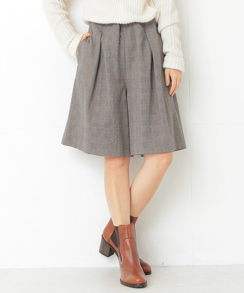 B:MING by BEAMS(ビーミングバイビームス)の「ビーミング by ビームス / 裏起毛キュロットパンツ(その他パンツ・レディース・グレー系その他/ネイビー/ブルー系その他・SMALL/MEDIUM)」の1枚目の写真