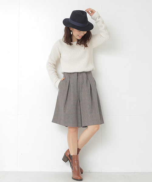 B:MING by BEAMS(ビーミングバイビームス)の「ビーミング by ビームス / 裏起毛キュロットパンツ(その他パンツ・レディース・グレー系その他/ネイビー/ブルー系その他・SMALL/MEDIUM)」の9枚目の写真