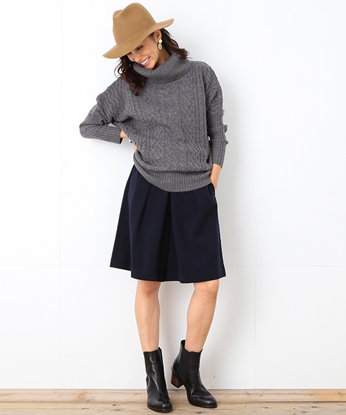 B:MING by BEAMS(ビーミングバイビームス)の「ビーミング by ビームス / 裏起毛キュロットパンツ(その他パンツ・レディース・グレー系その他/ネイビー/ブルー系その他・SMALL/MEDIUM)」の17枚目の写真