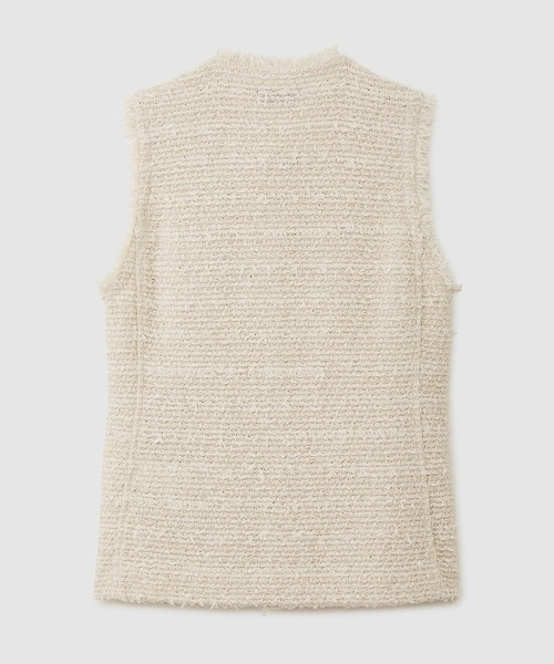 ROPE'(ロペ)の「【COOHEM】BASIC TWEED VEST (コーヘン/ベーシックツイードベスト)(ベスト・レディース・キナリ/ネイビー・FREE)」の3枚目の写真