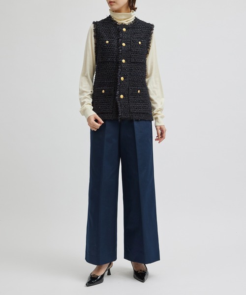 ROPE'（ロペ）の「【COOHEM】BASIC TWEED VEST (コーヘン/ベーシック