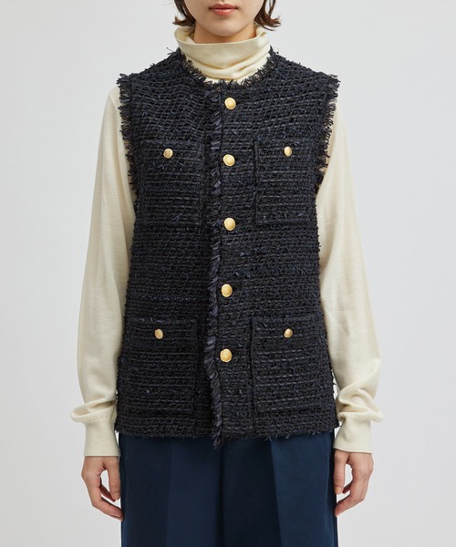 ROPE'（ロペ）の「【COOHEM】BASIC TWEED VEST (コーヘン/ベーシック