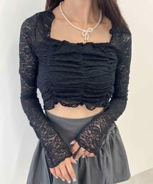 PHILLY | 【PHILLY】レースシャーリングトップス(Tシャツ/カットソー)