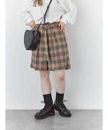 ehka sopo | センタープレスショートパンツ(セットアップ可)(その他パンツ)