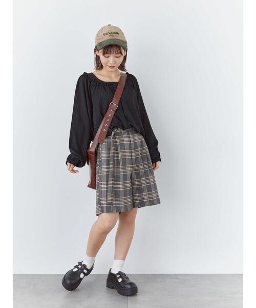 ehka sopo（エヘカソポ）の「センタープレスショートパンツ(セットアップ可)（その他パンツ・レディース・グレー/チャコールグレー/ベージュ・F）」の19枚目の写真