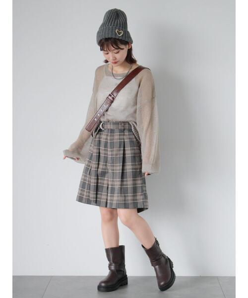 ehka sopo（エヘカソポ）の「センタープレスショートパンツ(セットアップ可)（その他パンツ・レディース・グレー/チャコールグレー/ベージュ・F）」の22枚目の写真