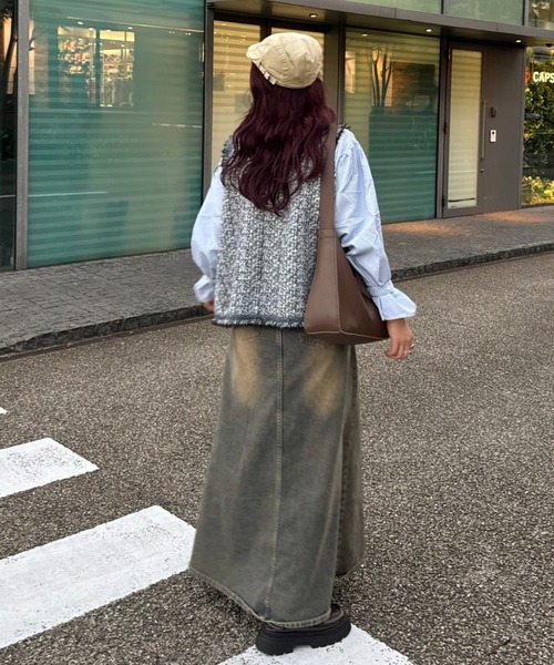 efill（エフィル）の「ツイード ベスト（ベスト・レディース・グレー・FREE）」の7枚目の写真