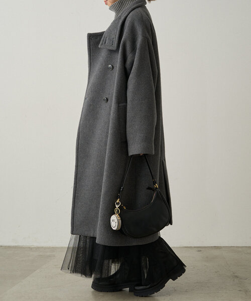 【セール】スタンドカラーウールコート（その他アウター）｜LOUNGEDRESS（ラウンジドレス）