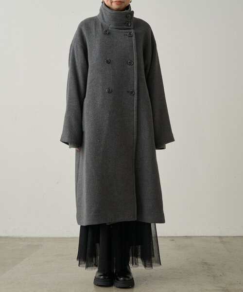【セール】スタンドカラーウールコート（その他アウター）｜LOUNGEDRESS（ラウンジドレス）