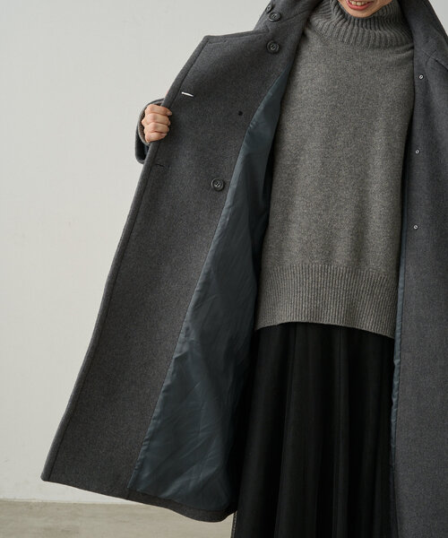 【セール】スタンドカラーウールコート（その他アウター）｜LOUNGEDRESS（ラウンジドレス）