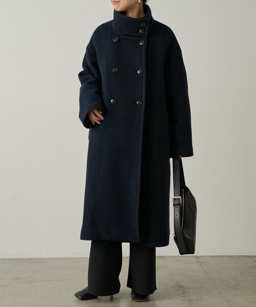 【セール】スタンドカラーウールコート（その他アウター）｜LOUNGEDRESS（ラウンジドレス）