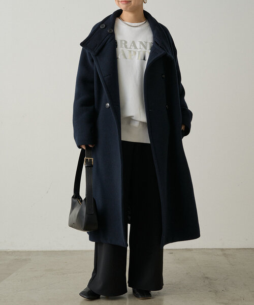 【セール】スタンドカラーウールコート（その他アウター）｜LOUNGEDRESS（ラウンジドレス）