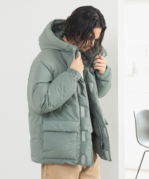 B:MING by BEAMS（ビーミングバイビームス）の「河田ダウン 撥水  ユーティリティ ダウン ブルゾン（ダウンジャケット/コート・メンズ・グリーン系その他/ブラック・S/M/L/XL）」の19枚目の写真