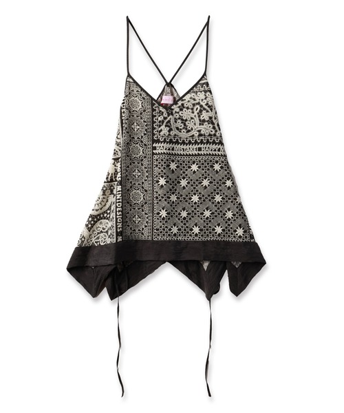 mintdesigns（ミントデザインズ）の「LACE COLLAGE CAMISOLE / レースコラージュキャミソール（キャミソール・レディース・ブラック/グレー・2）」の7枚目の写真