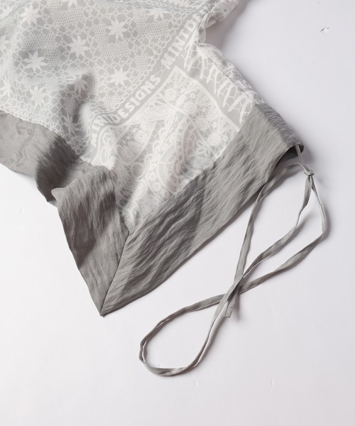 mintdesigns（ミントデザインズ）の「LACE COLLAGE CAMISOLE / レースコラージュキャミソール（キャミソール・レディース・ブラック/グレー・2）」の12枚目の写真