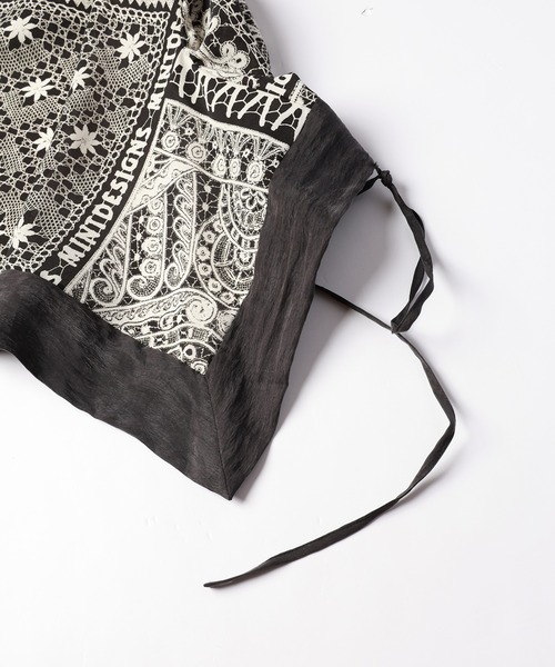 mintdesigns（ミントデザインズ）の「LACE COLLAGE CAMISOLE / レースコラージュキャミソール（キャミソール・レディース・ブラック/グレー・2）」の16枚目の写真