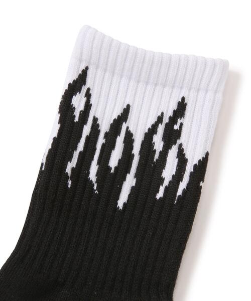 schott(ショット)の「直営限定/Schott/ショット/HIGT-SOCKS FLAME/フレイム ハイソックス(ソックス/靴下・メンズ・その他24・F)」の3枚目の写真