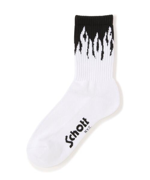 schott(ショット)の「直営限定/Schott/ショット/HIGT-SOCKS FLAME/フレイム ハイソックス(ソックス/靴下・メンズ・その他24・F)」の7枚目の写真